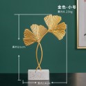 ins light luxury golden wrought iron ginkgo leaf wine cabinet soft decoration