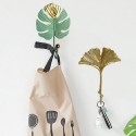 Creative mini hanging list green gold free perforated door window small wall coat hook