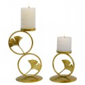 Cross-border hot-selling creative Nordic retro golden candlestick candle holder