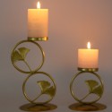 Cross-border hot-selling creative Nordic retro golden candlestick candle holder