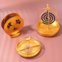 Wholesale Nordic golden iron frame home bedroom summer mosquito coil sandalwood stove