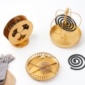 Wholesale Nordic golden iron frame home bedroom summer mosquito coil sandalwood stove