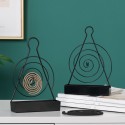 Nordic simple creative summer artifact iron spiral portable mosquito coil storage tray