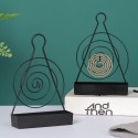 Nordic simple creative summer artifact iron spiral portable mosquito coil storage tray