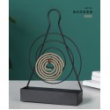 Nordic simple creative summer artifact iron spiral portable mosquito coil storage tray