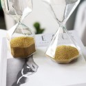 crafts home decoration Nordic style gold bead time glass hourglass