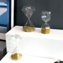 crafts home decoration Nordic style gold bead time glass hourglass