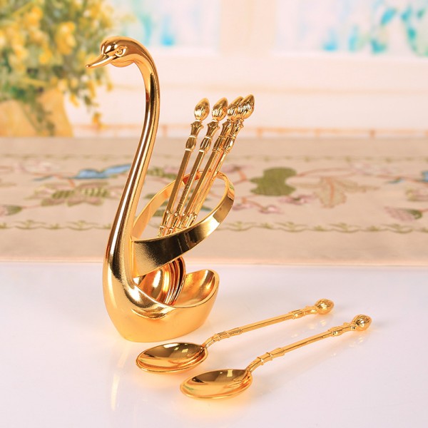 Creative  Cutlery Kitchenware Set Home Furnishing Swan Spoon Holder