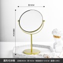 Nordic wholesale desktop wrought iron makeup home girl dressing diamond golden mirror