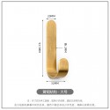 Brass nail-free Nordic golden wall strong adhesive kitchen bathroom load-bearing seamless coat hook