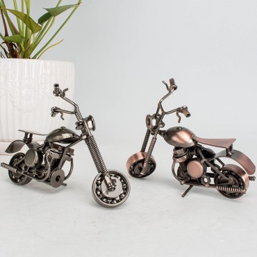 Factory direct supply antique iron motorcycle model creative home decoration