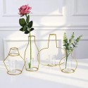 Factory direct new Nordic ins style creative geometric wrought iron desk metal test tube vase